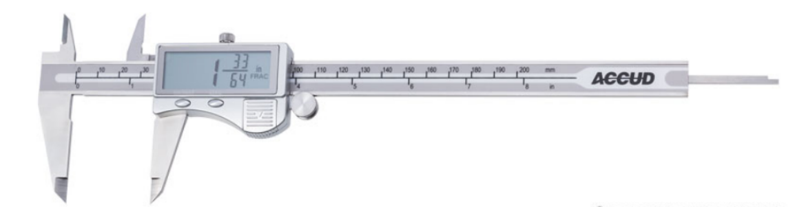 Picture of 200mm Fractional Imperial Digital IP54 Caliper