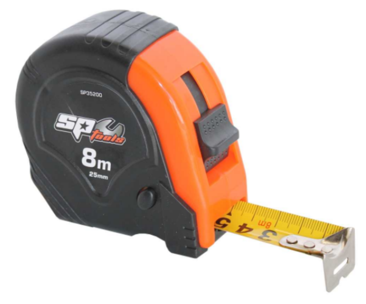 SP35200 TAPE MEASURE 8M X 25MM METRIC The Boss Shop Queensland Australia