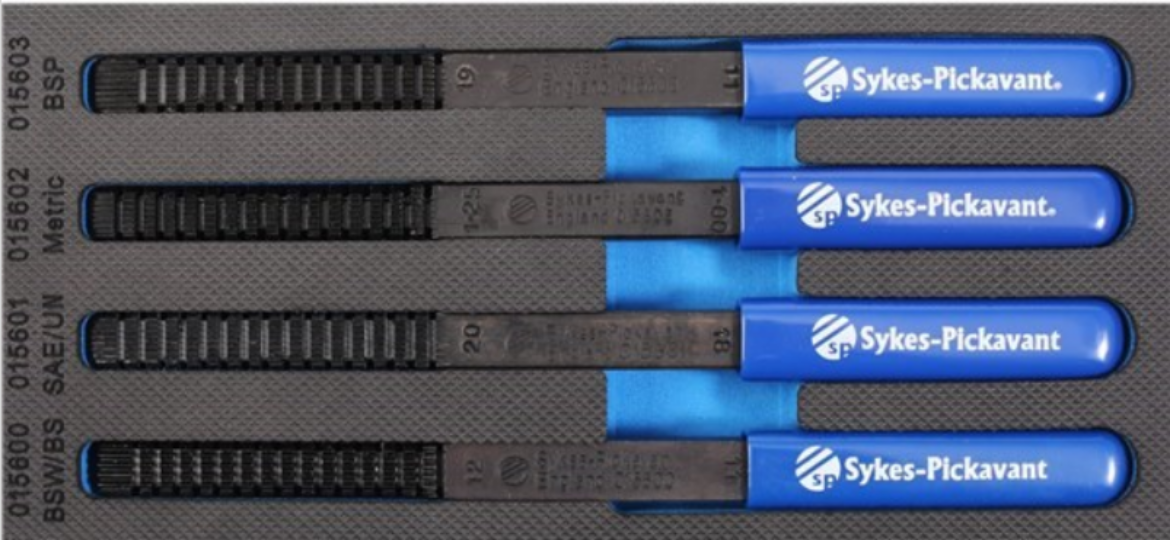 015605 THREAD FILE SET BSW/BS, SAE/UNF, METRIC, BSP The Boss Shop