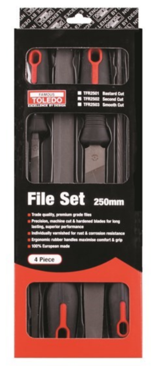 Picture of TOLEDO FILE SET SECOND CUT 250MM