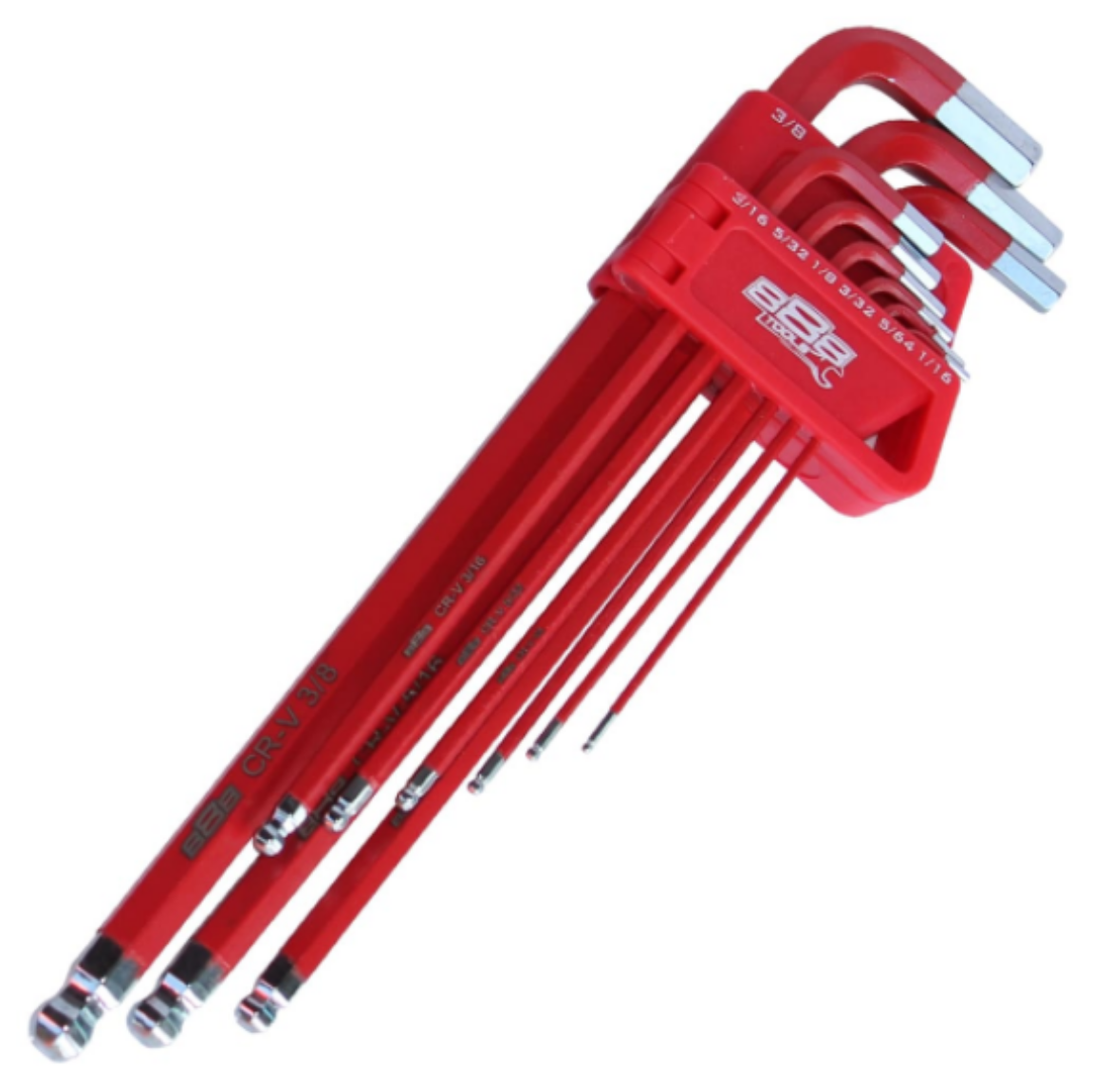 Picture of KEY SET 9PC SAE BALL DRIVE HEX (RED) - Long Series
