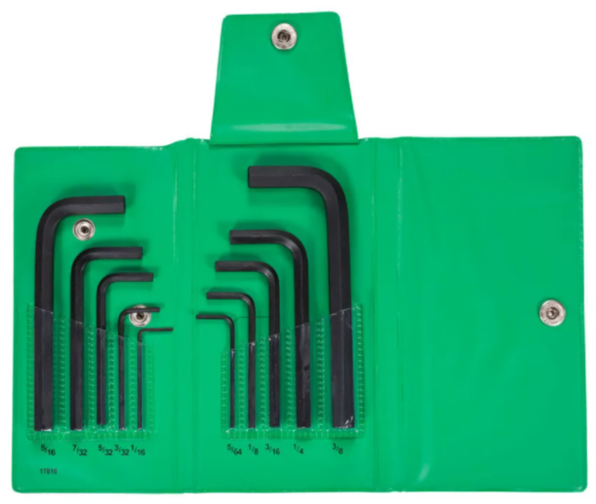 Picture of HEX KEY SET L-WRENCH 10PC IMPERIAL SHORT