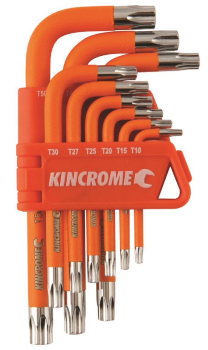 Picture of KINCROME Tamperproof TORX Key Set Short Series 9 Piece