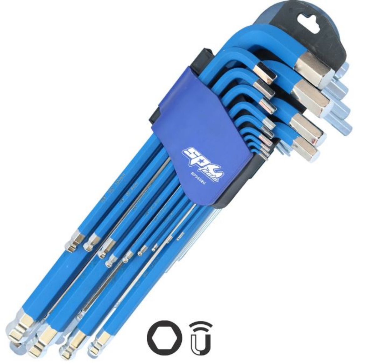 Picture of KEY SET 13PC JUMBO METRIC 2MM - 19MM HEX