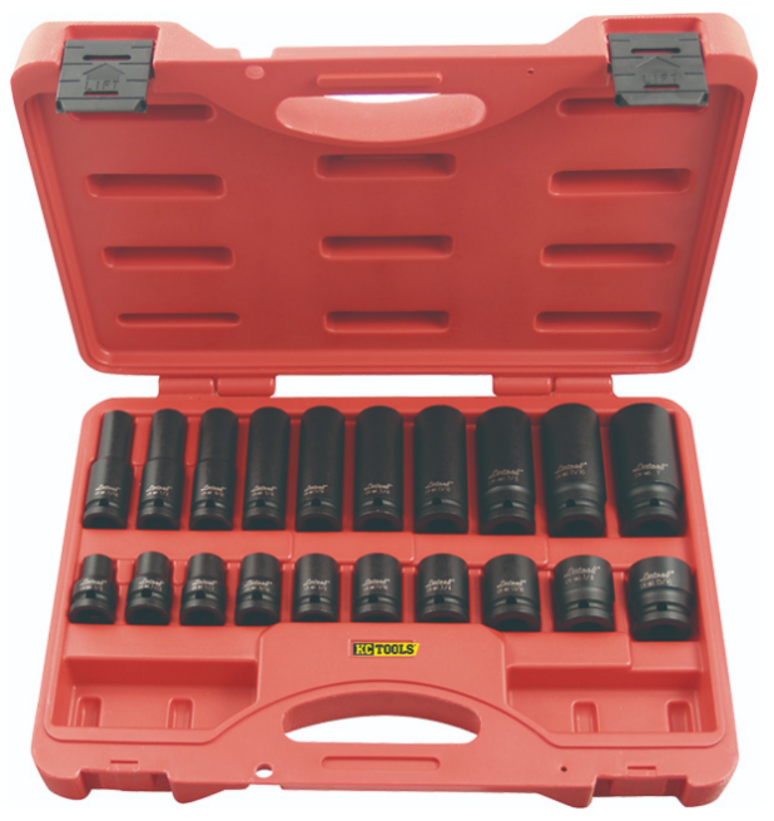 11320 1/2" DR 20 PCE DEEP/STD AF IMPACT SOCKET SET The Boss Shop