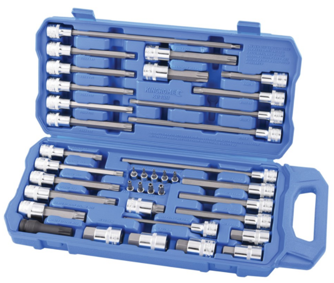 Picture of KINCROME Automotive Bit Socket Set 38 Piece 1/4" & 1/2" Drive