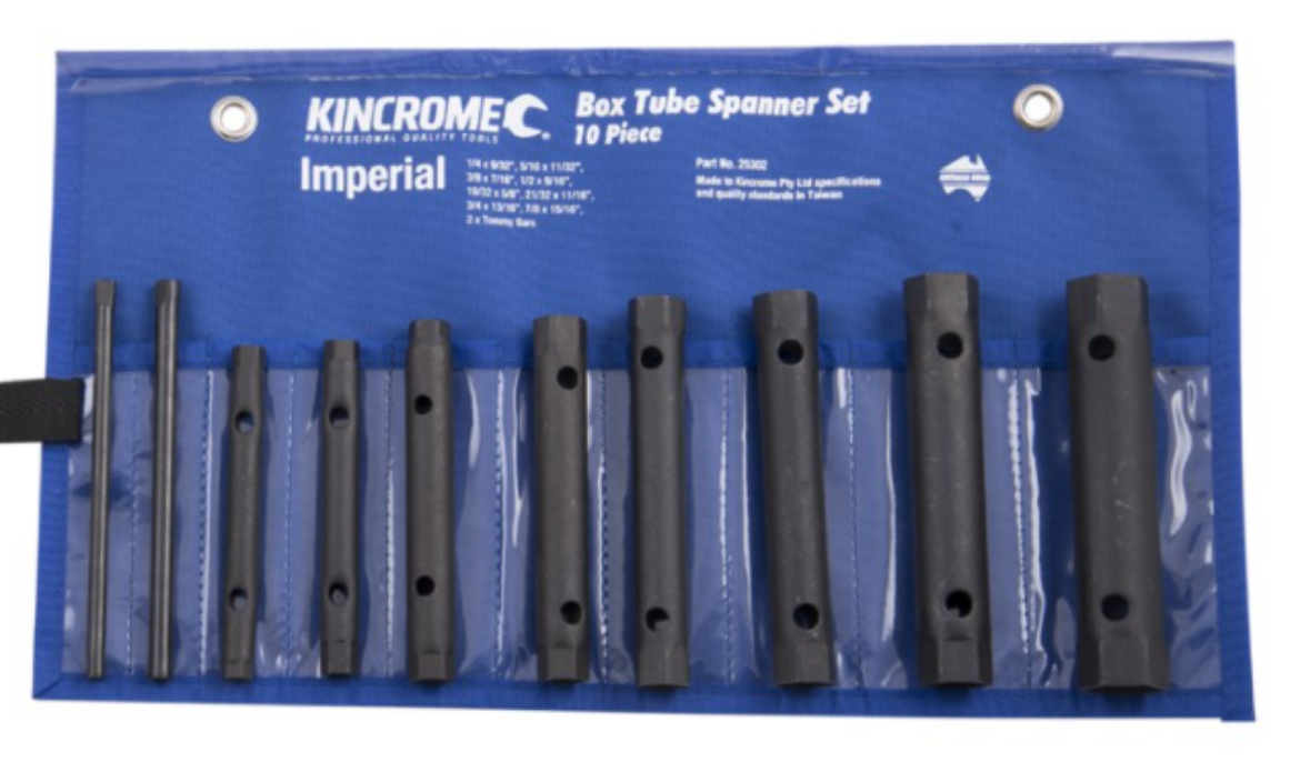 Picture of Kincrome Tube Spanner Set 10 Piece Imperial