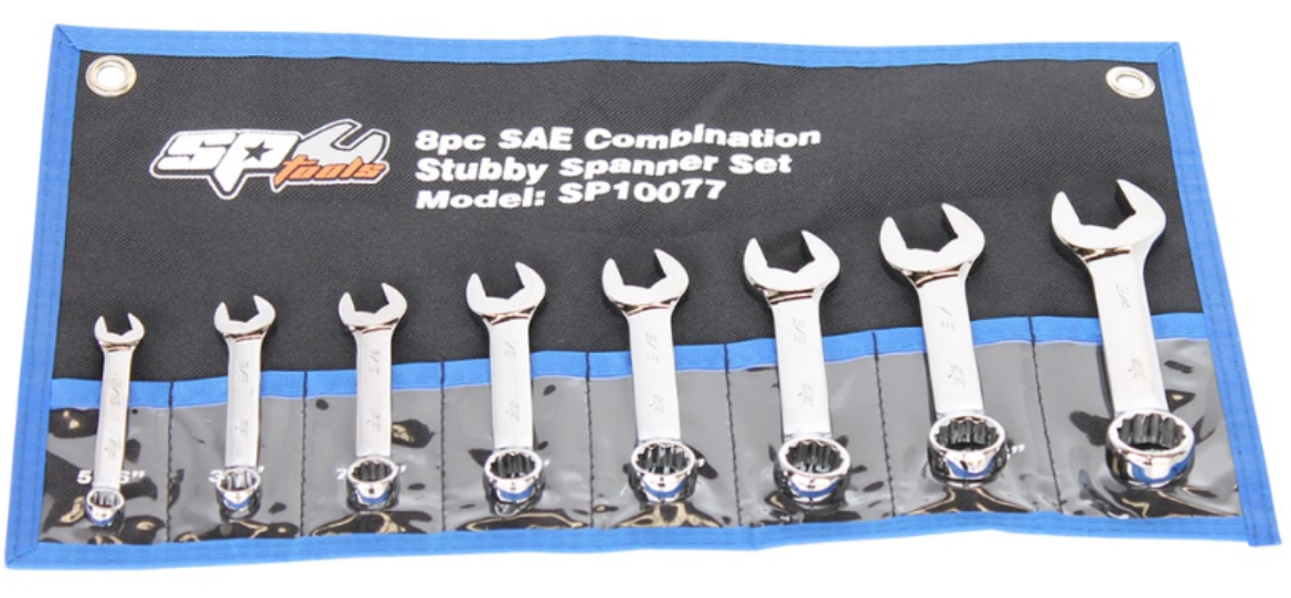 Picture of SET SPANNER ROE STUBBY 8PC SAE SP TOOLS