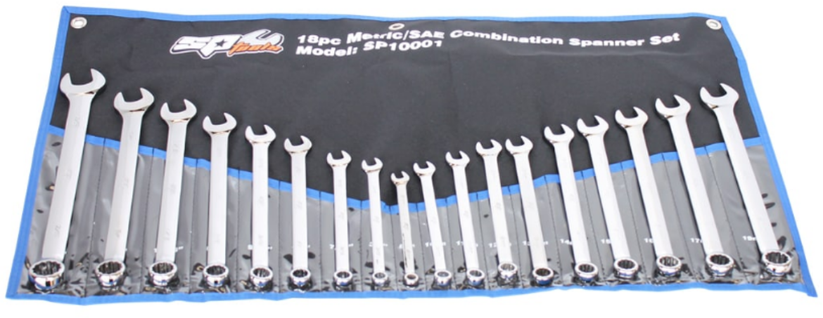 Picture of SET SPANNER ROE 18PC METRIC\SAE SP TOOLS