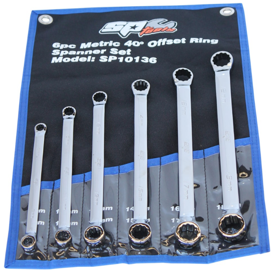 Picture of SET SPANNER DOUBLE RING 6PC METRIC SP TOOLS