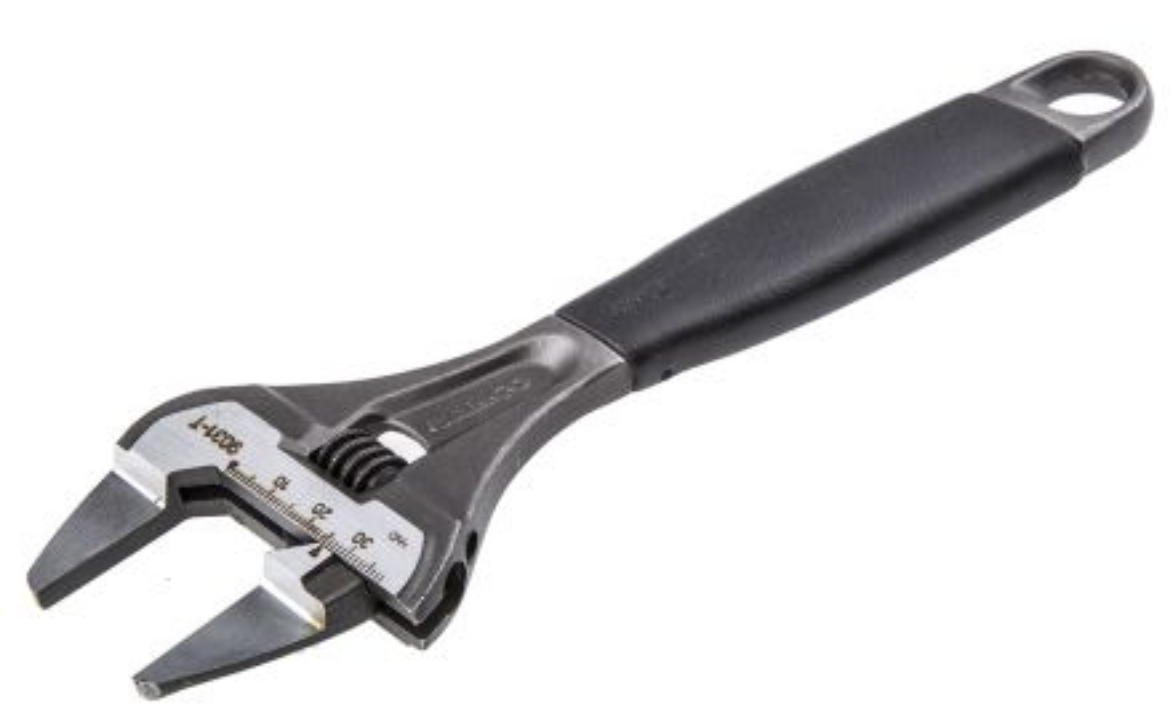 Picture of BAHCO ADJ WRENCH 250mm THIN JAW