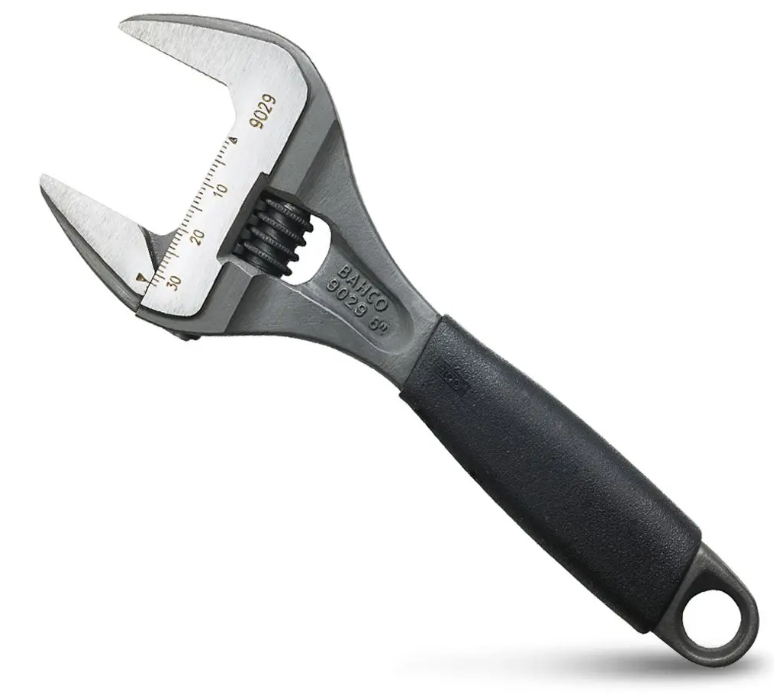 9029 BAHCO WRENCH WIDE JAW ADJUSTABLE 170MM The Boss Shop Queensland