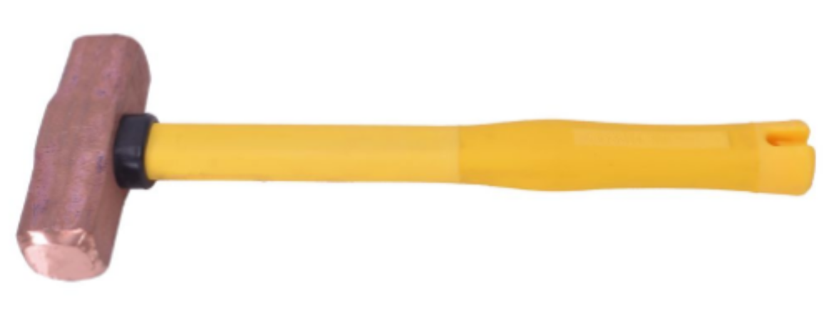 Picture of Copper Hammer 4lb/1.8kg, Yellow Pinned Fibreglass Handle 400mm