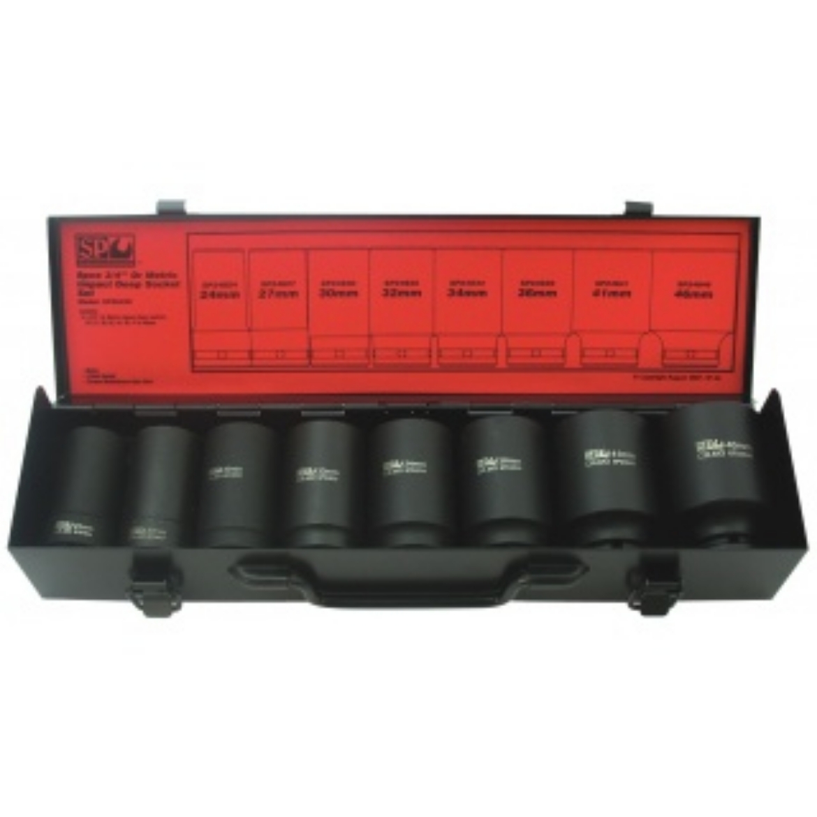 Picture of SOCKET SET DEEP IMPACT 3/4" DR 6PT 8PC METRIC - 24, 27, 30, 32, 34, 36, 41 & 46MM