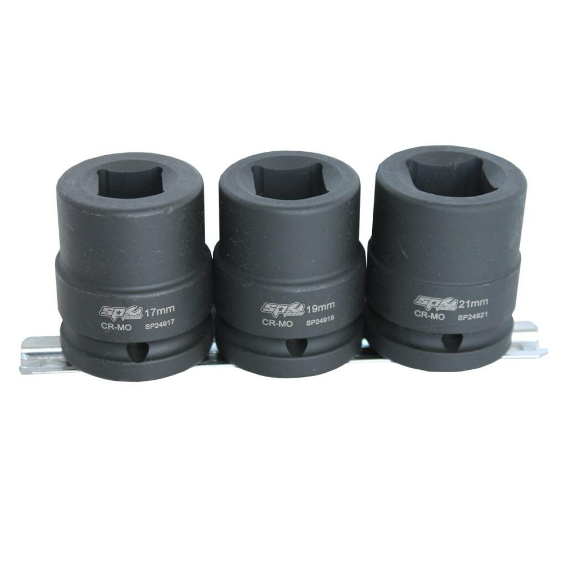 Picture of SOCKET RAIL IMPACT 3/4" DR DOUBLE SQUARE 3PC METRIC -17, 19 and 21mm