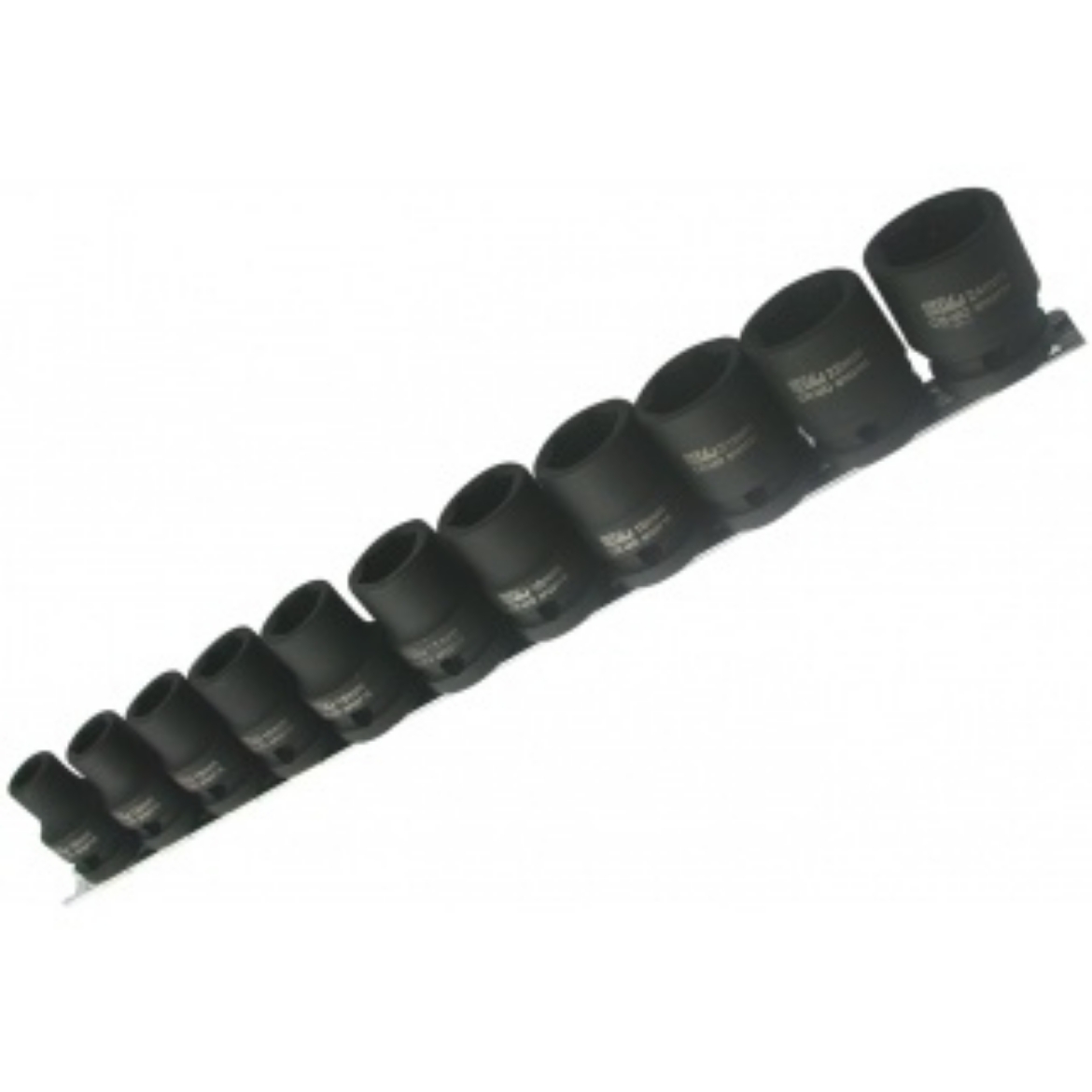 Picture of SOCKET RAIL IMPACT 1/2" DR 6PT 11PC METRIC - 10, 12, 13, 14, 15, 17, 18, 19, 21, 22 & 24mm