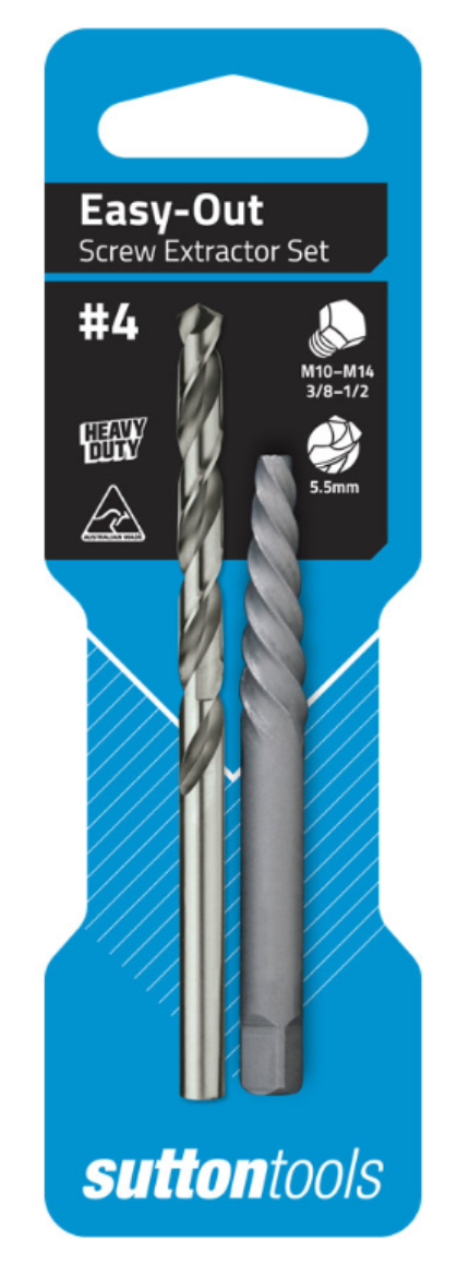 Picture of SCREW EXTRACTOR M602 No.4 SET with Extractor M10-M14, 5.5mm  Drill CARDED