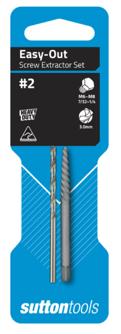 Picture of SCREW EXTRACTOR M602 No.2 SET with Extractor M6-M8, 3.0mm Drill CARDED