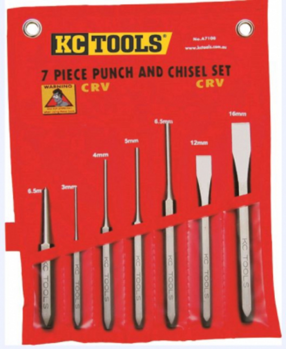 A7100 7 PCE PUNCH & CHISEL SET The Boss Shop Queensland Australia
