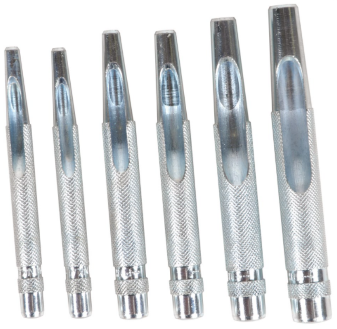 Picture of KINCROME PUNCH HOLLOW 6PC SET 5, 6.5, 8, 9.5, 12, 13mm (3/16, 1/4, 5/16, 3/8, 7/16, 1/2")