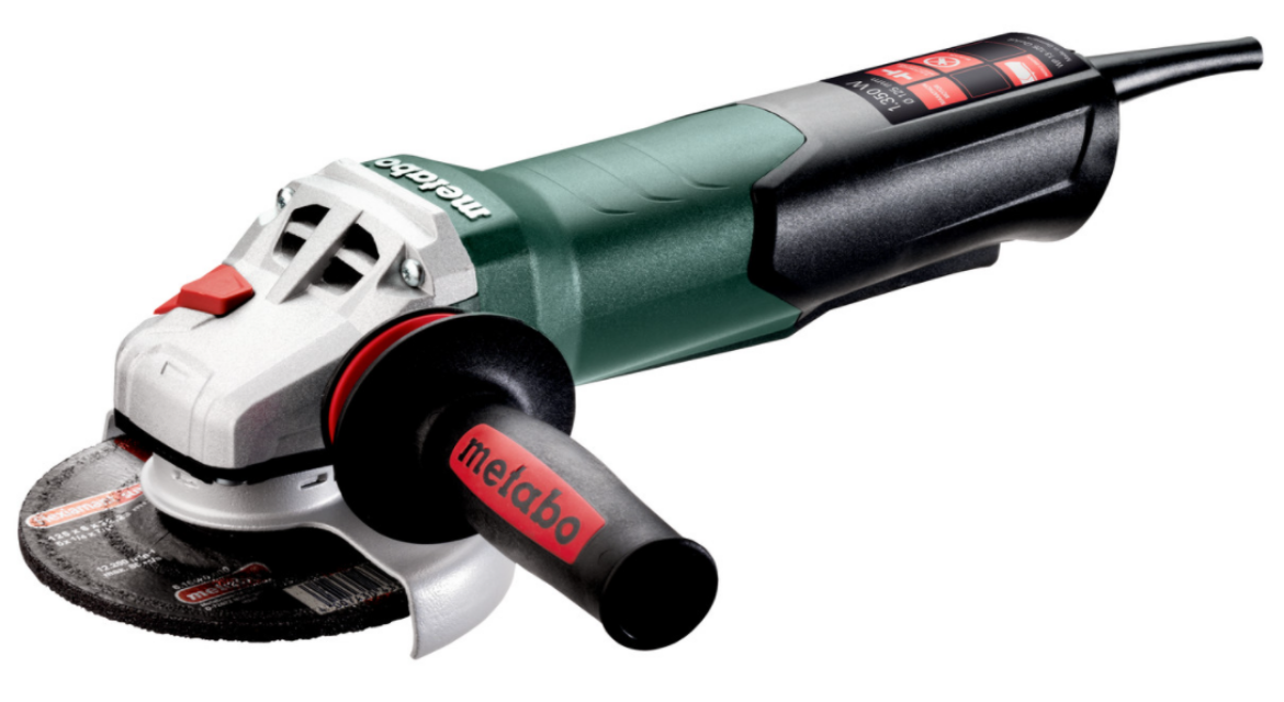 Picture of METABO ANGLE GRINDER125MM, 1350 W, PADDLE SWITCH, SAFETY CLUTCH, QUICK LOCKING NUT