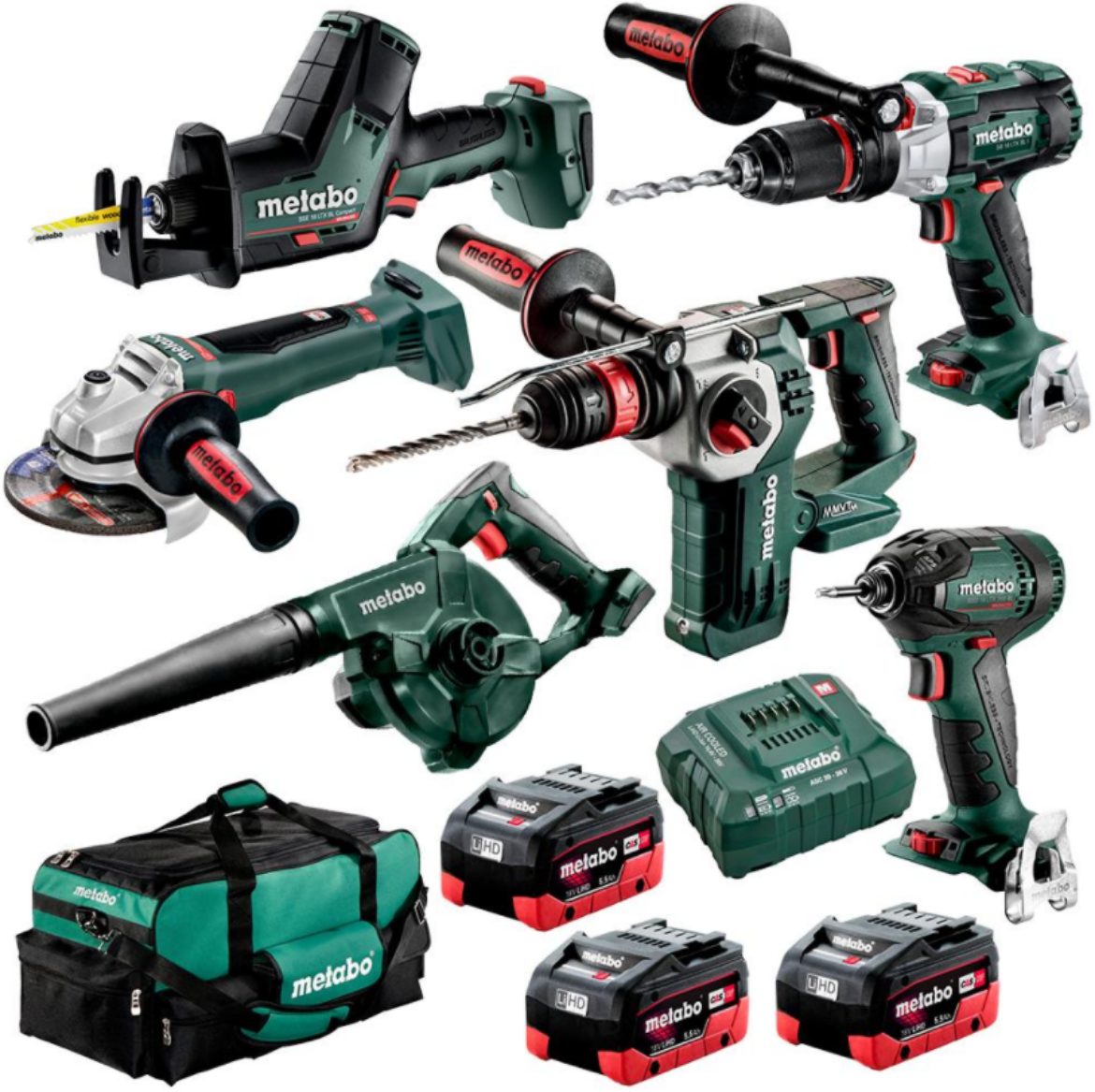 Picture of METABO 6 PIECE KIT BL6LB3HD5.5AW