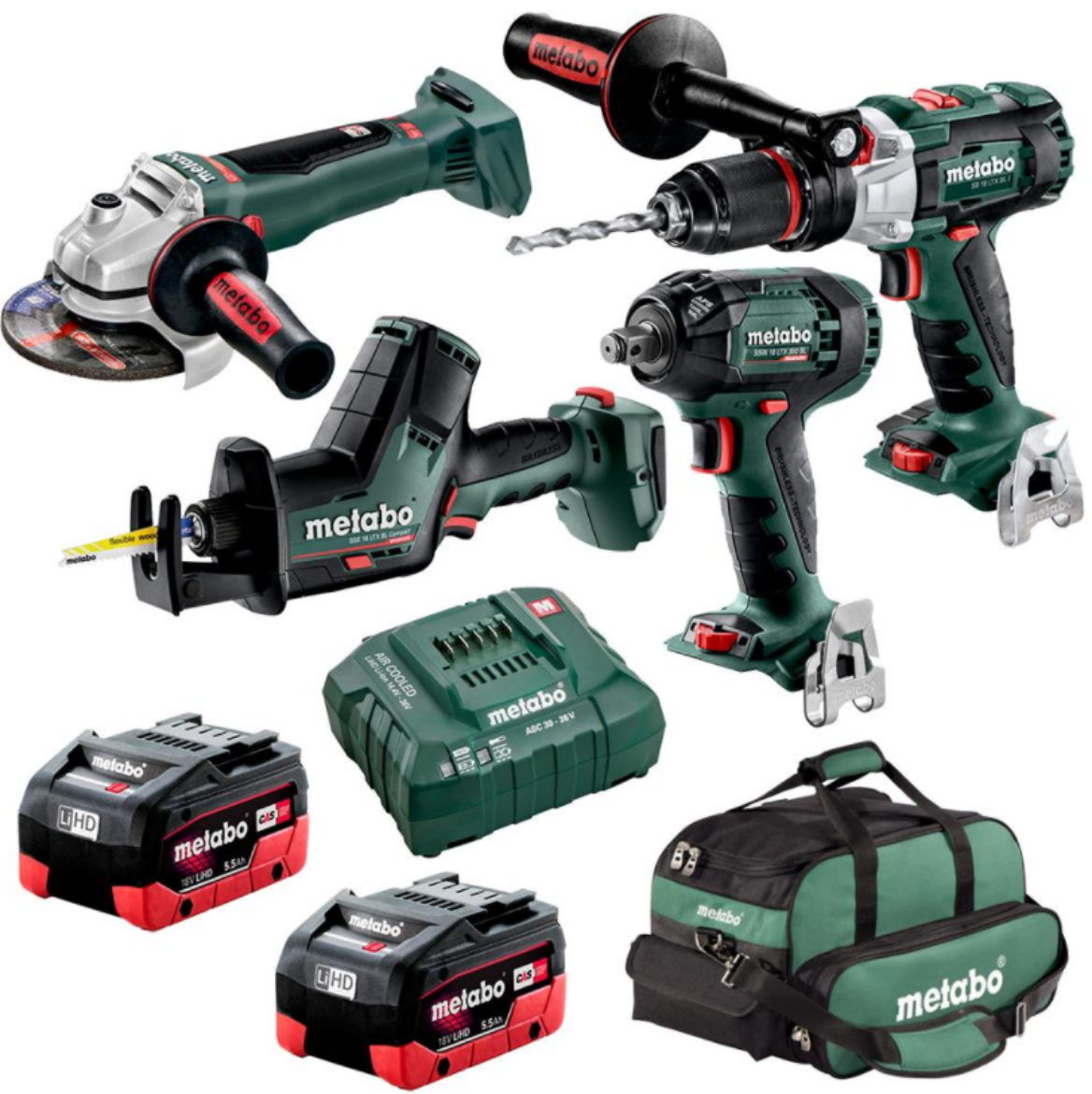 Picture of METABO 4 PIECE SET BL4SB2HD5.5AS