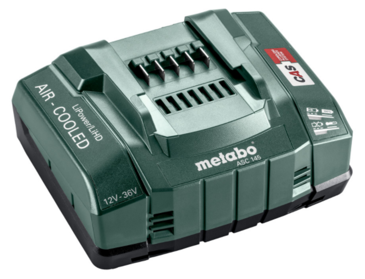 Picture of METABO ASC 145  2-36 V QUICK CHARGER (8.0AH IN 1 HOUR) "AIR COOLED"