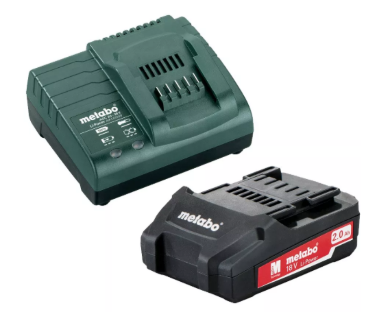 Picture of METABO 18V 2.0AH LI BATTERY+ASC30 CHARGER