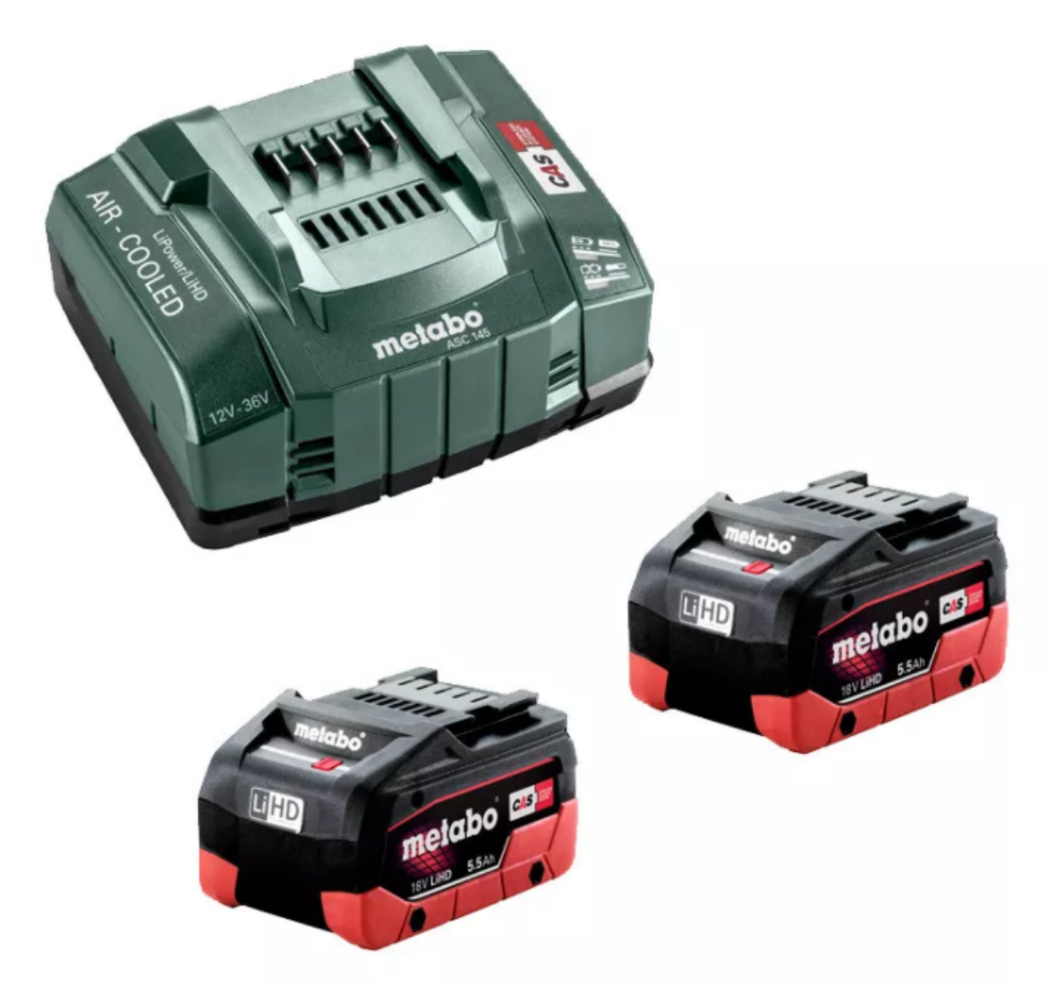 Picture of 2 x 5.5 AH LIHD + ASC 145 FAST CHARGER STARTER KIT