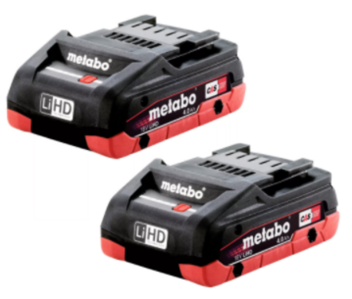 Picture of METABO 2 x 4.0 AH LIHD BATTERY PACK