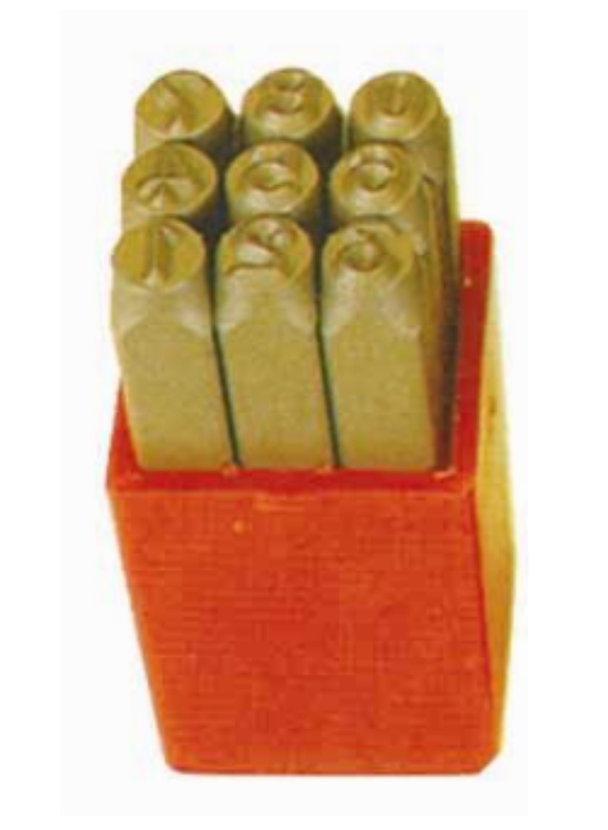 Picture of 9 PIECE NUMBER STAMP SET 5MM
