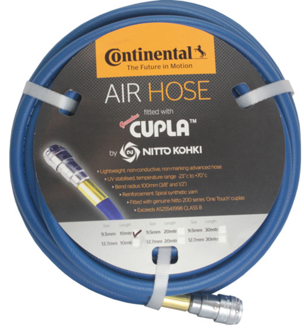 Picture of AIR/WATER HOSE 1/2" (12mm) 20M Fitted with Nitto One Touch Blue