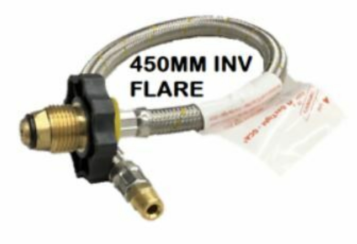 Picture of POL Hand Wheel X1/4 Inv Flare Flexible Pigtail 450mm