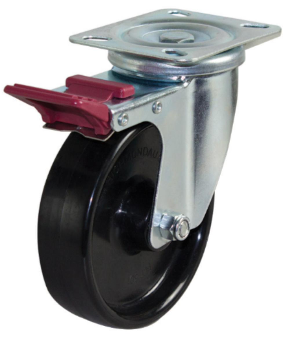Picture of 125mm NylonWheel 200kg Capacity Castor (S5032B)