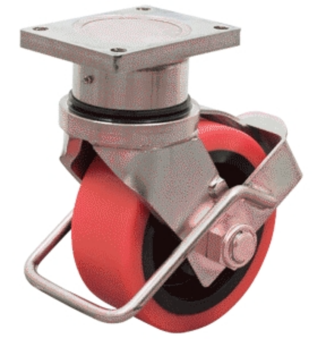 Picture of POLY CAST IRON CASTOR 250MM SWIVEL WITH BRAKE L/C 5000KG