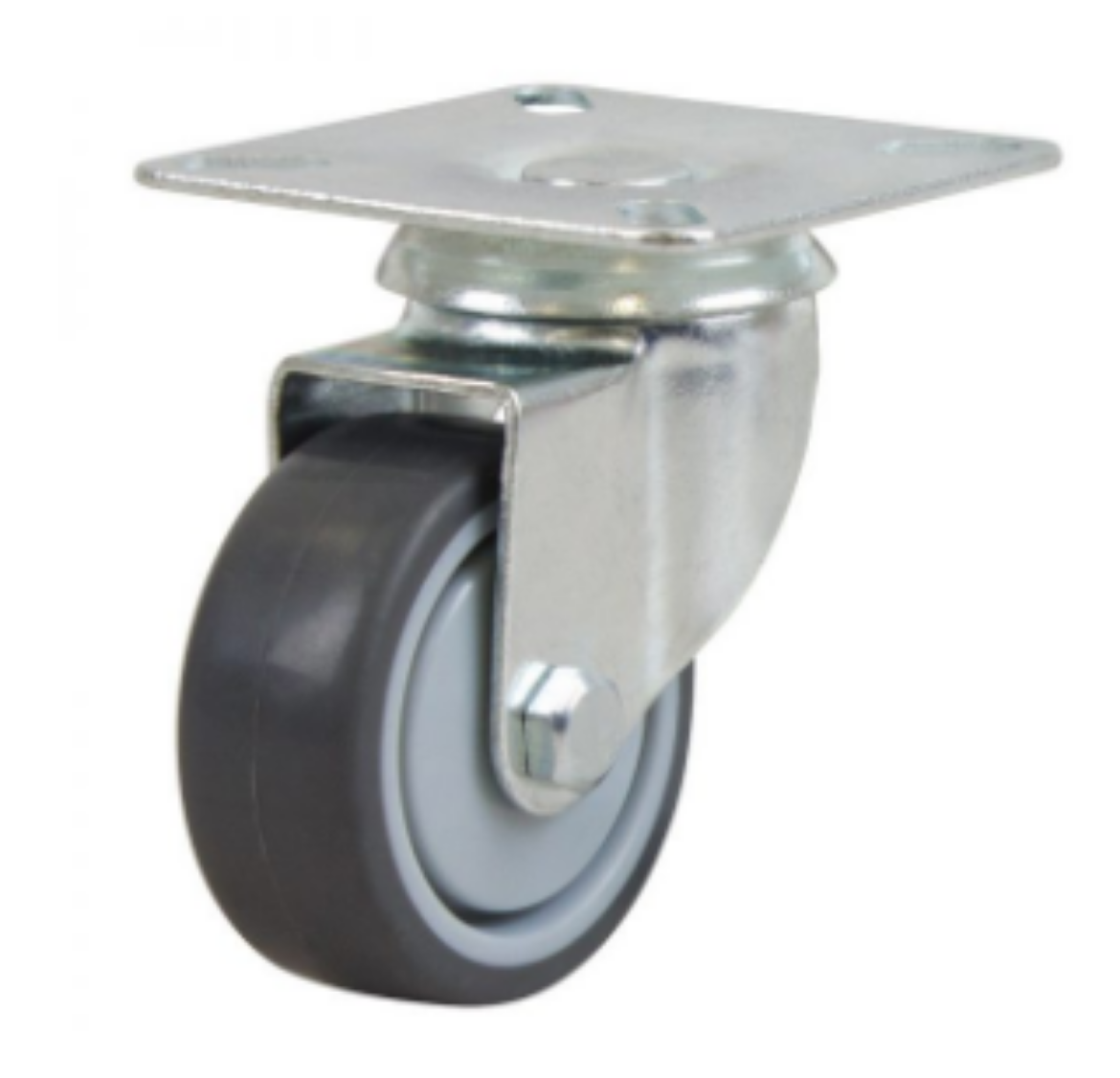 Picture of 50mm Rubber Wheel Swivel 30kg Capacity Castor (S2710)