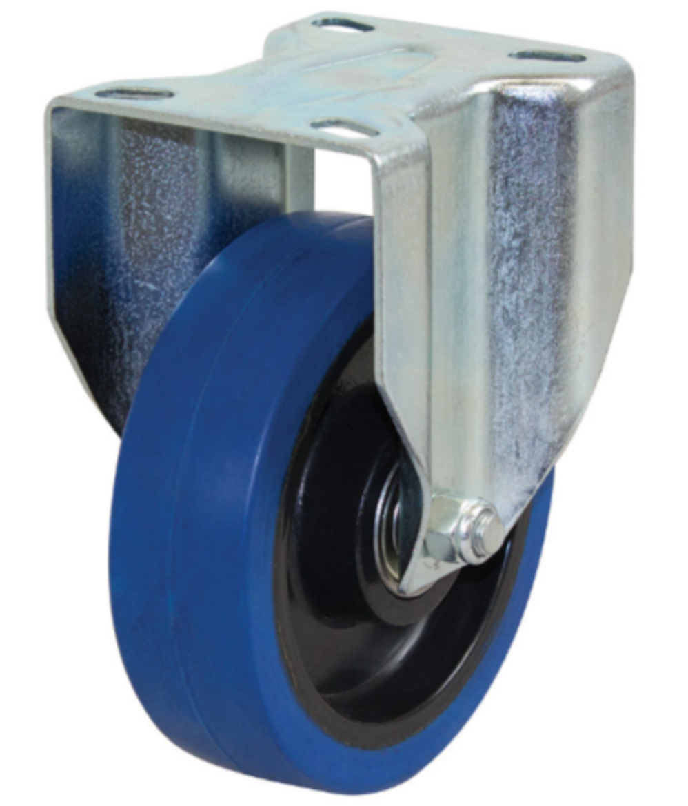 Picture of 125mm Reb Rubber Wheel 200kg Capacity Castor (R5043)