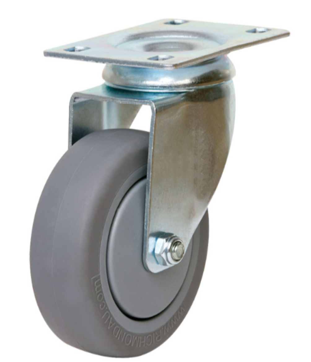 Picture of 100mm Inst Rubber Wheel 100kg Capacity Castor (S4425)