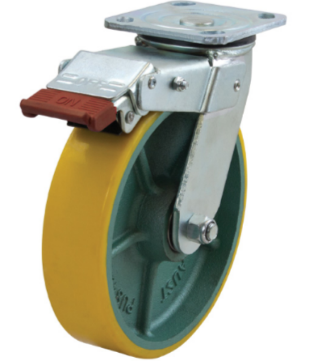 Picture of 200mm Poly Ci Wheel 500Kg Capacity Castor Swivel Braked (S8851SLB)