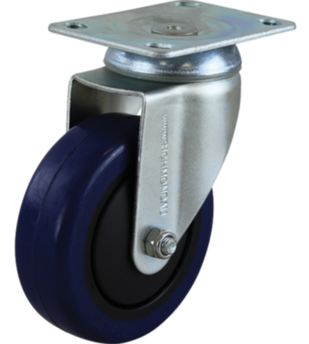 Picture of 100mm BLUE RUB BALL BRG CASTOR SWIVEL (80KG EA) (S4110)