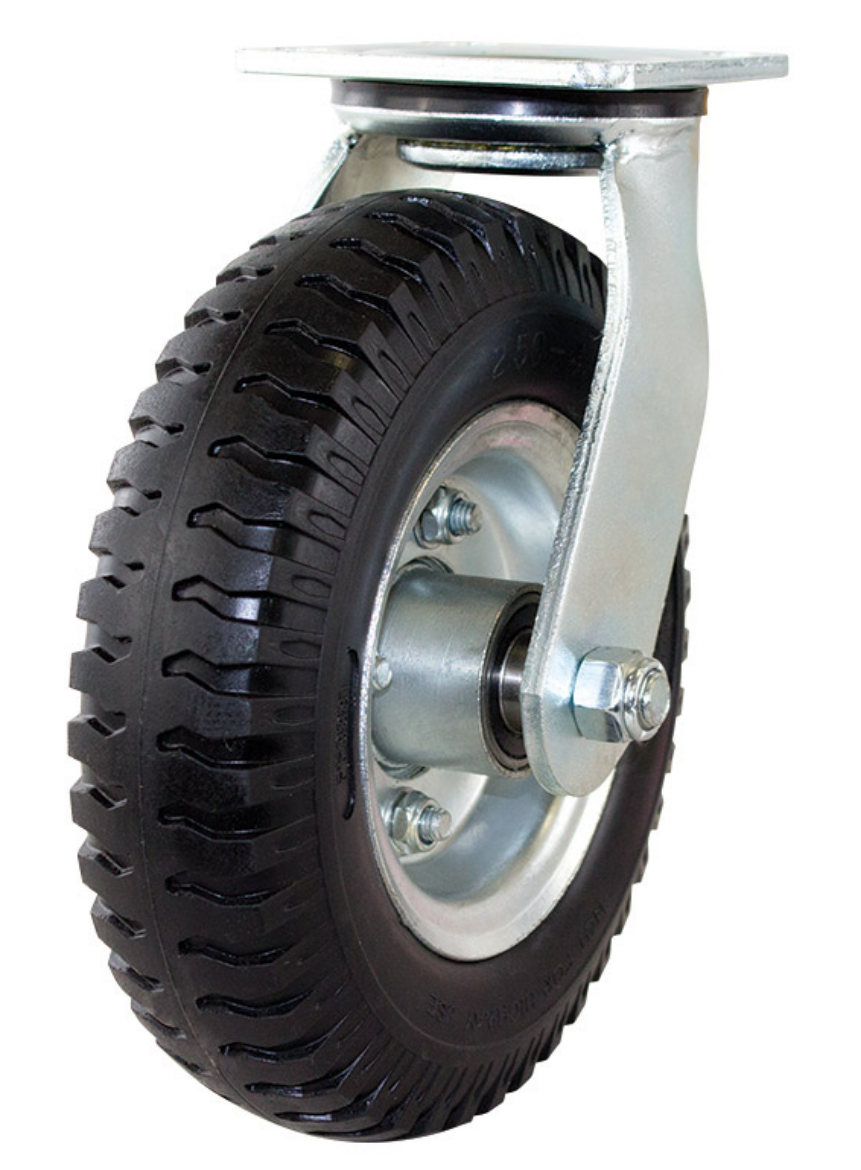 Picture of 215MM PUNCTURE PROOF WHEEL  SWIVEL PLATE L/C 70KG (S8834)