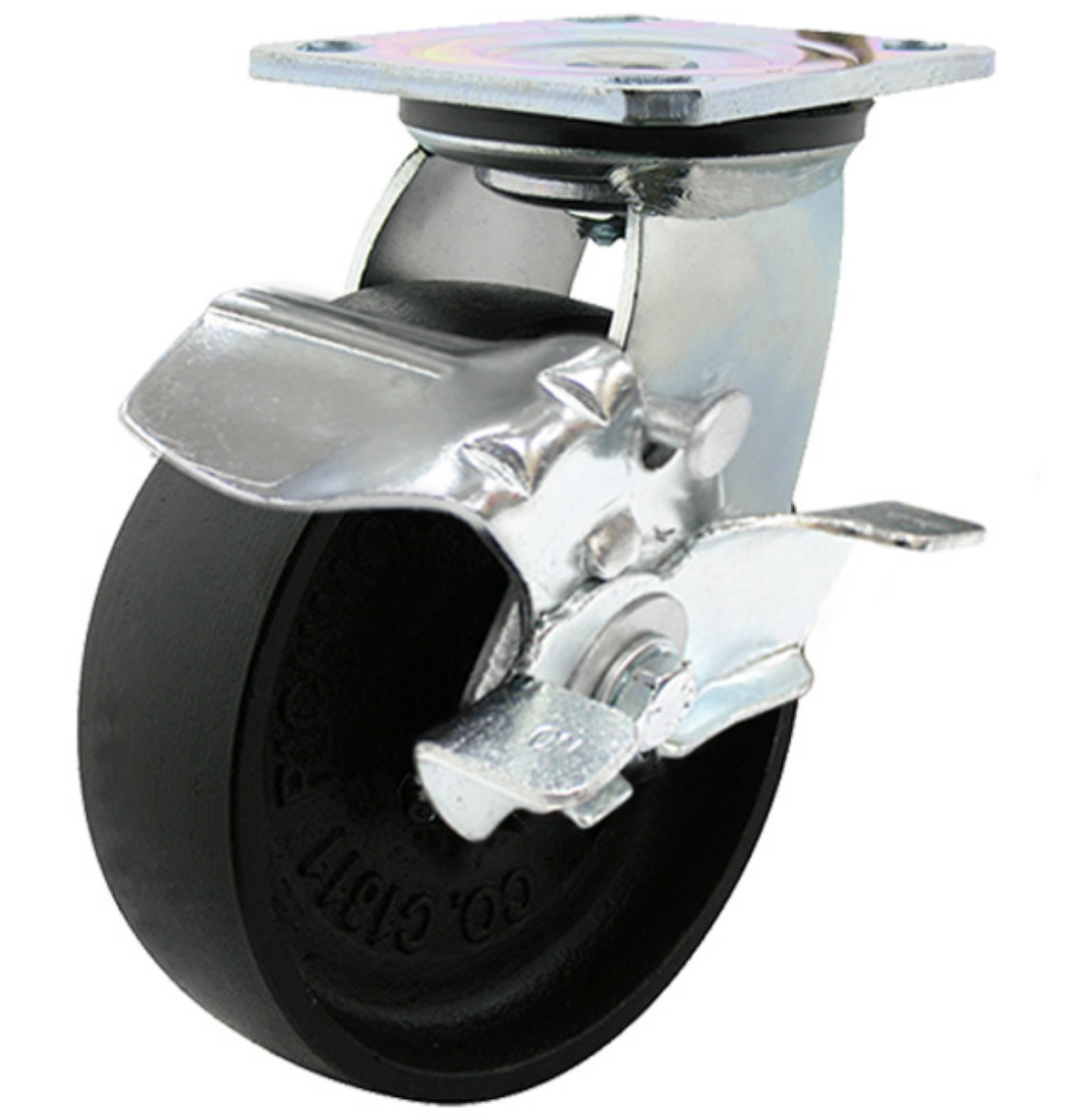 Picture of 150MM CAST IRON  BRG SWL PLATE WITH BRAKE  L/C 380KG - 500KG (S6650B)