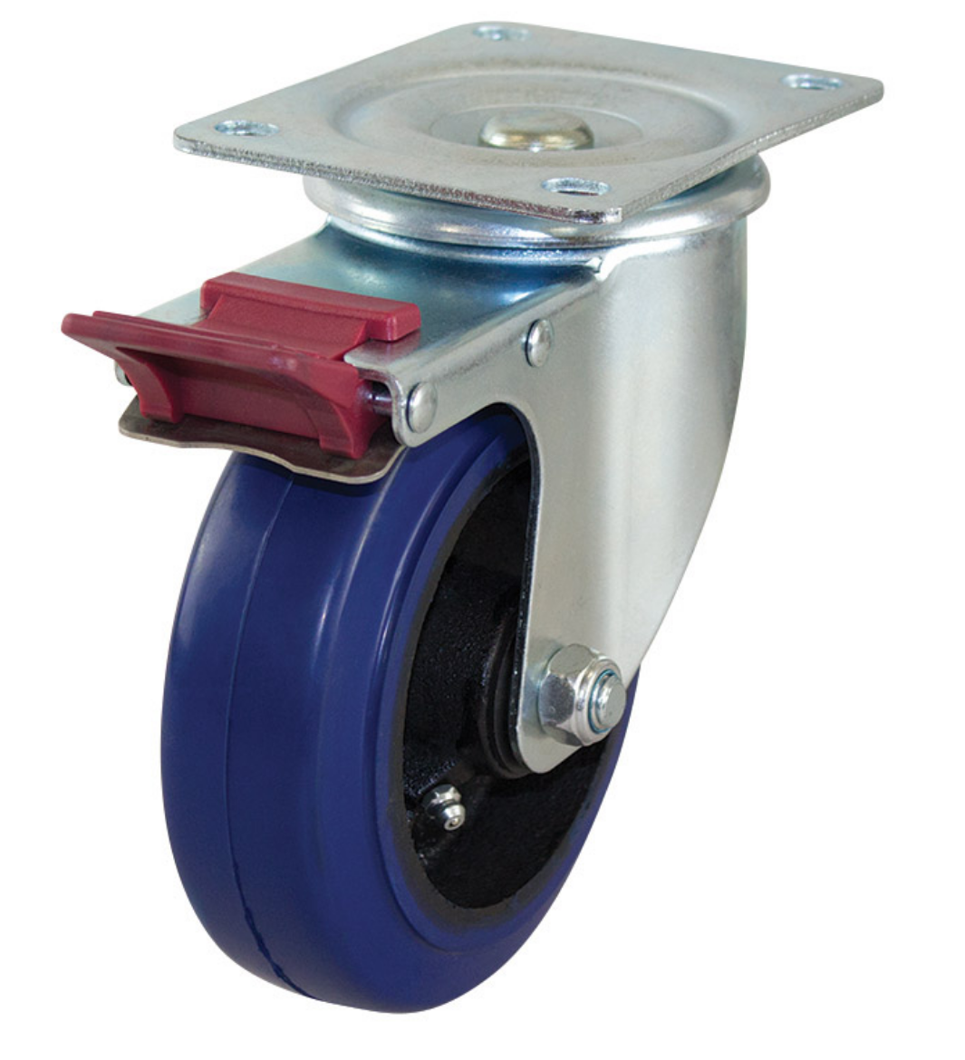 Picture of 150mm Rubber Wheel 225kg Capacity Castor (S6040B)