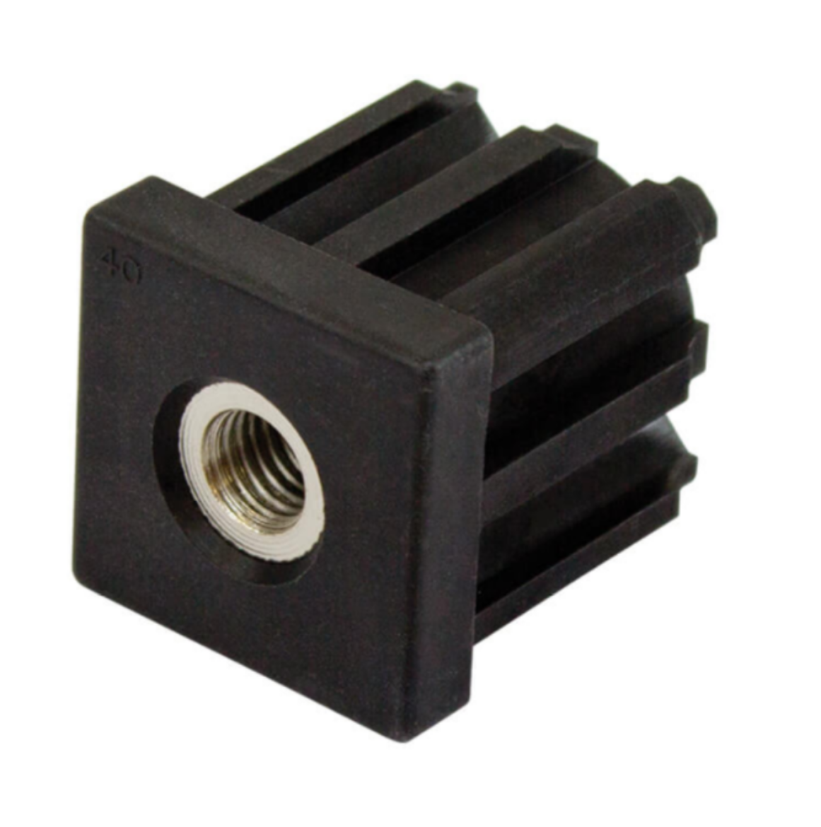 Picture of 40mm Square M12 Threaded Tube End Mild Steel