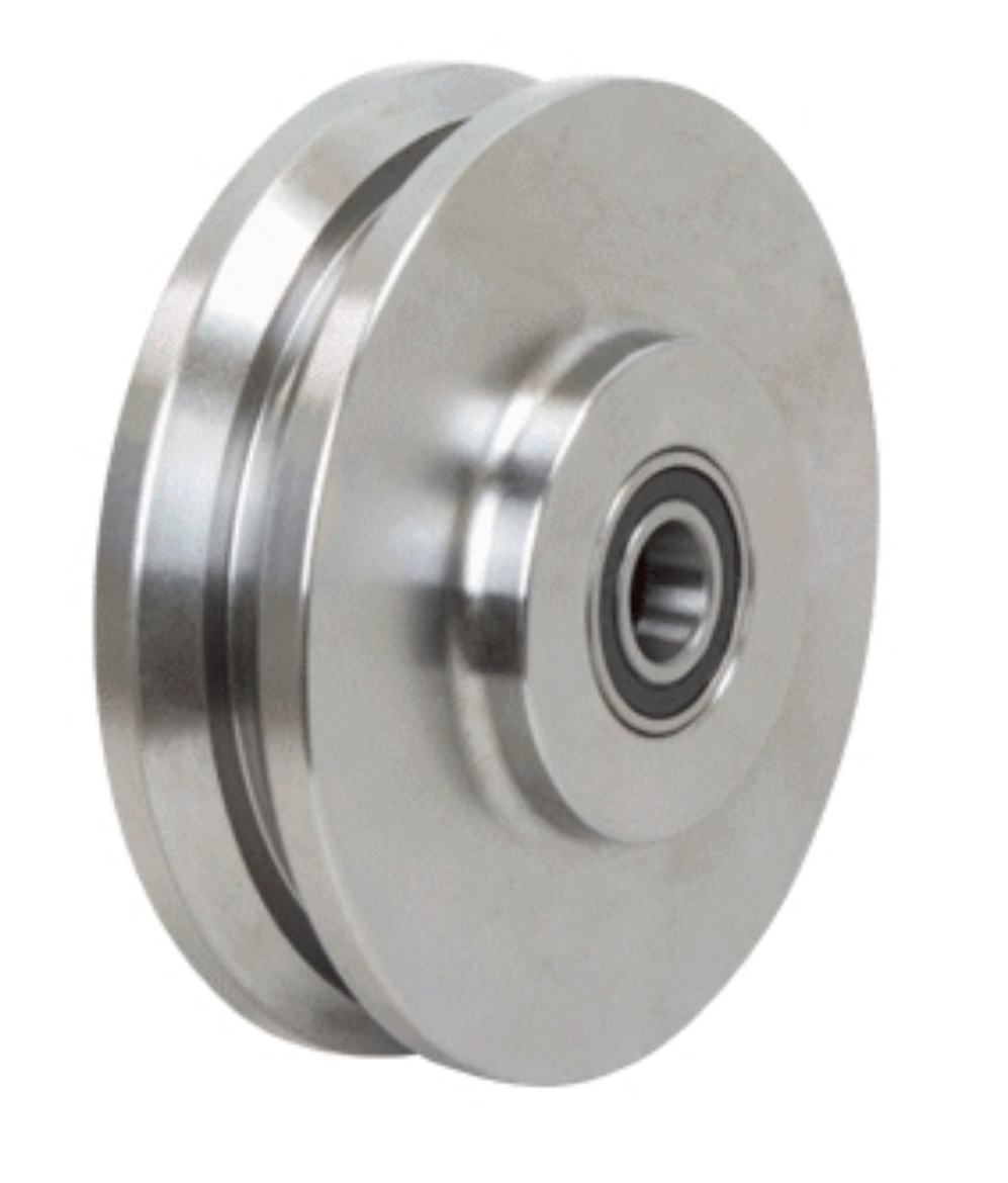 Picture of 150mm V Groove Track Wheel | 20mm Axle Diameter (VG609-M20)