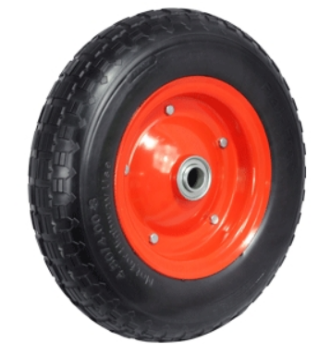 Picture of 400X8 SEMI PNEUMATIC WHEEL 1" BORE (200KG) (PF1632-1)