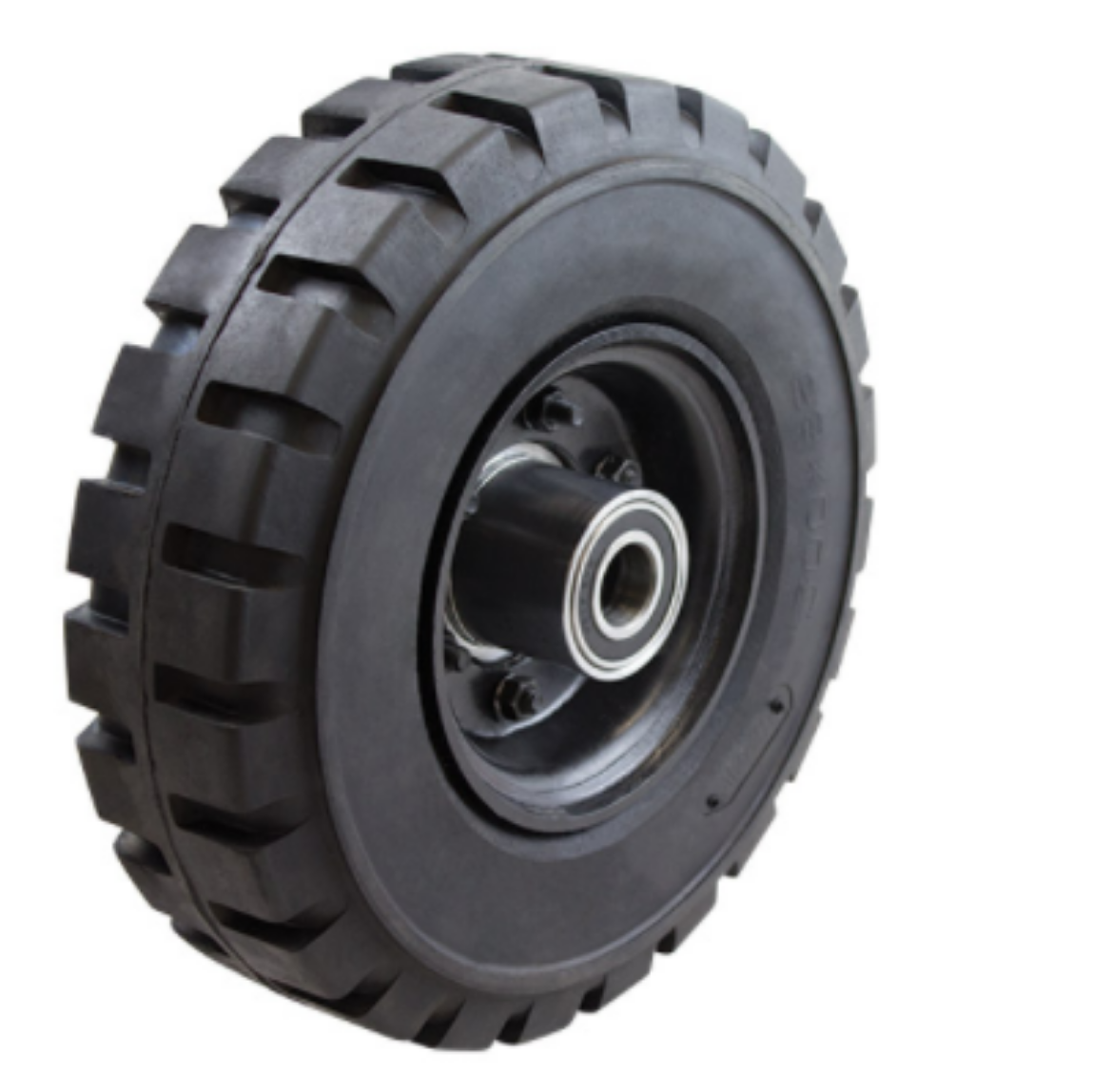 Picture of 300MM X 86MM SOLID PNEUMATIC WHEEL 25MM AXLE L/C 540/400 BALL BEARING (SN1295-M25)