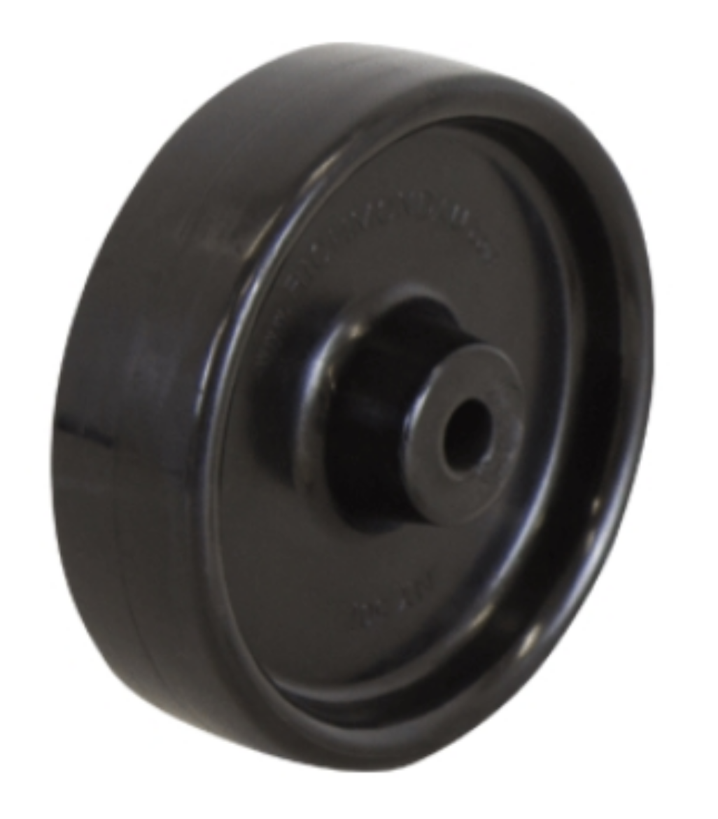 Picture of 125mm Solid Nylon Wheel | 1/2 Axle Diameter (NY501-50BLK)