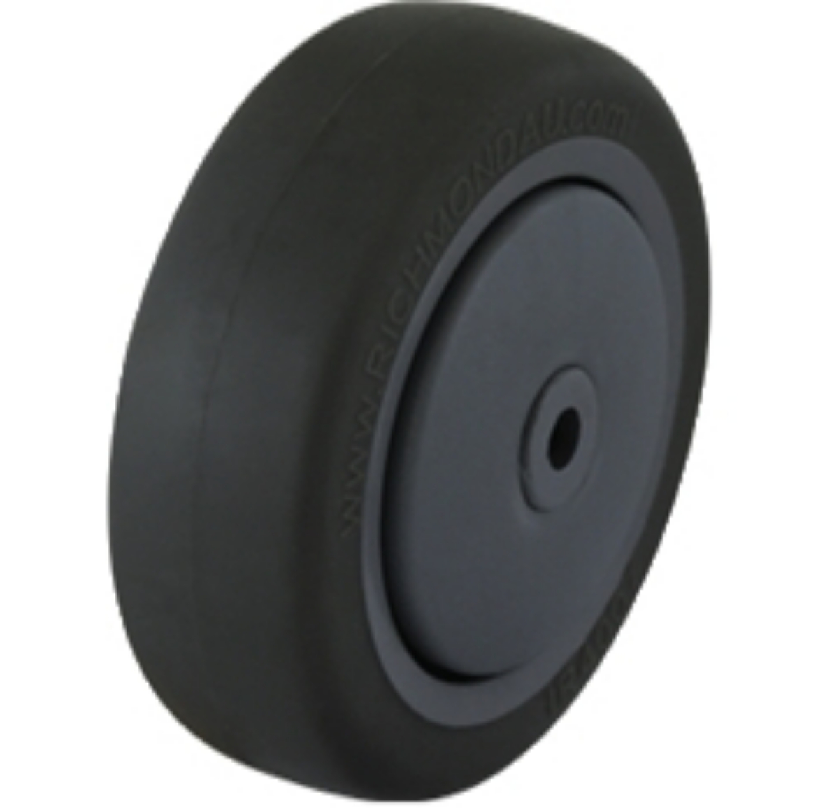 Picture of 100mm Institutional Rubber Wheel | 3/8 Axle Diameter (IR4007-37)